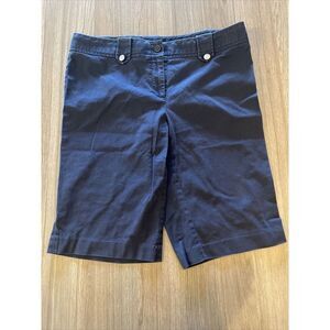 Tory Burch Bermuda Shorts Navy Women's Size 8‎